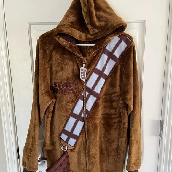 Star Wars Other Star Wars Onesie Chewbacca Onesie Adult Mens Fleece Onesie Pajamas Poshmark